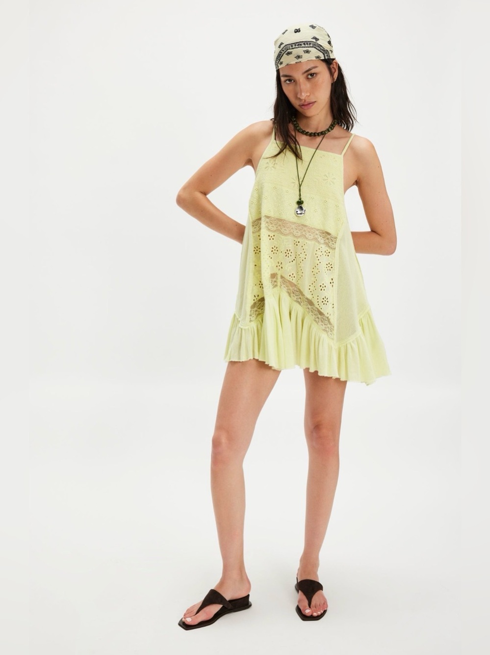 New Free People Calipso Tank ~ Early Bloomer Yellow - Picture 4 of 11